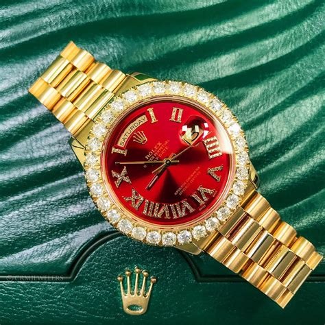 red face rolex celebirty|Rolex red face diamond bezel.